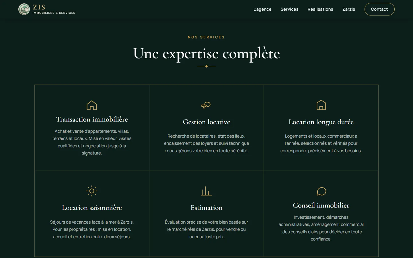 Les services de l'agence